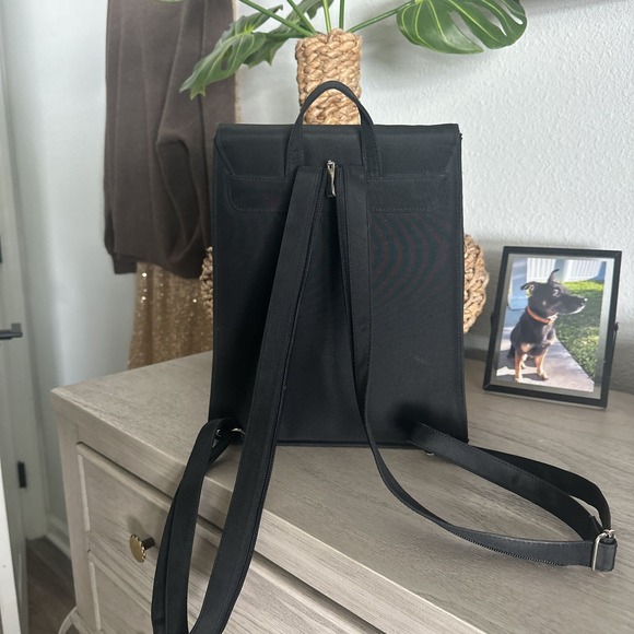 Vintage Kate Spade Black Nylon Backpack - Picture 2 of 9